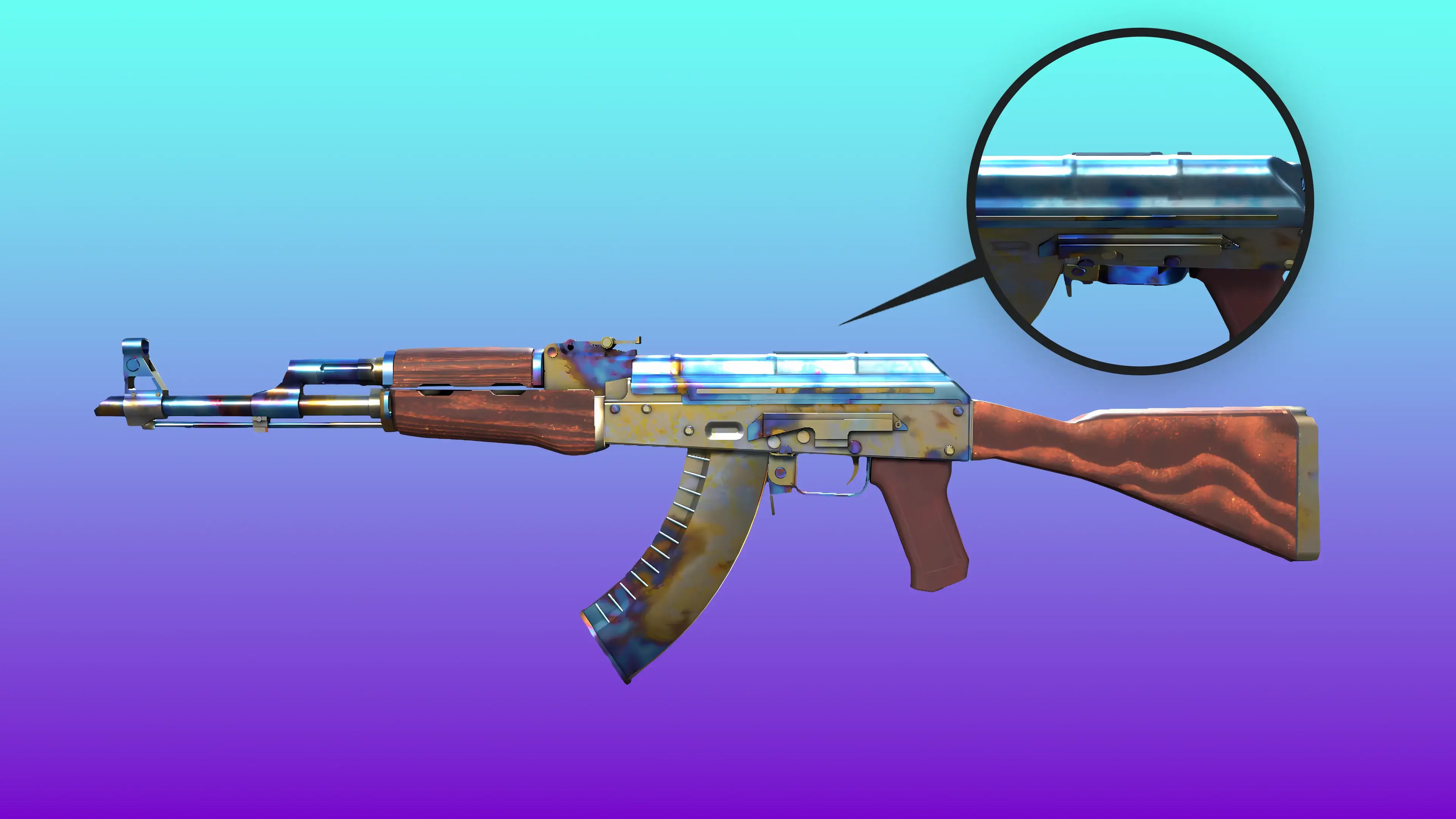 AK-Case Hardened (Field-Tested) Blue Gem
