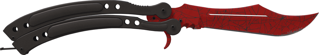 ★ Butterfly Knife | Crimson Web (略有磨损)